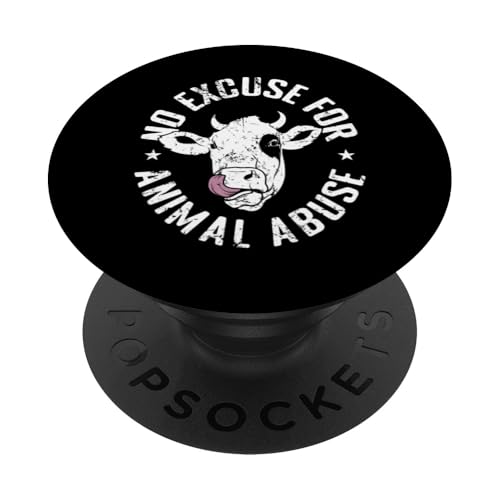 Keine Entschuldigung für Tiermissbrauch PopSockets Klebender PopGrip Keine Entschuldigung für Tiermissbrauch PopSockets Klebender PopGrip von vegan animals environment human lifestyle Nature
