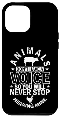 Tiere haben keine Stimme Hülle für iPhone 12 Pro Max Tiere haben keine Stimme Hülle für iPhone 12 Pro Max von vegan animals environment human lifestyle Nature