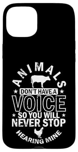 Tiere haben keine Stimme Hülle für iPhone 15 Plus Tiere haben keine Stimme Hülle für iPhone 15 Plus von vegan animals environment human lifestyle Nature