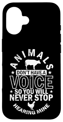 Tiere haben keine Stimme Hülle für iPhone 16 Tiere haben keine Stimme Hülle für iPhone 16 von vegan animals environment human lifestyle Nature