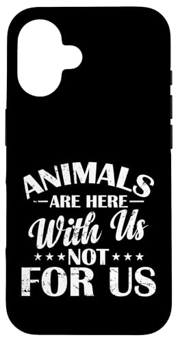 Tiere sind hier bei uns Hülle für iPhone 16 Tiere sind hier bei uns Hülle für iPhone 16 von vegan animals environment human lifestyle Nature
