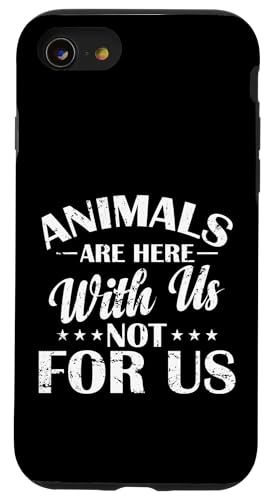 Tiere sind hier bei uns Hülle für iPhone SE (2020) / 7 / 8 von vegan animals environment human lifestyle Nature