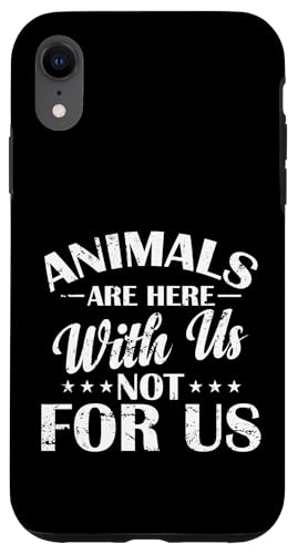 Tiere sind hier bei uns Hülle für iPhone XR Tiere sind hier bei uns Hülle für iPhone XR von vegan animals environment human lifestyle Nature