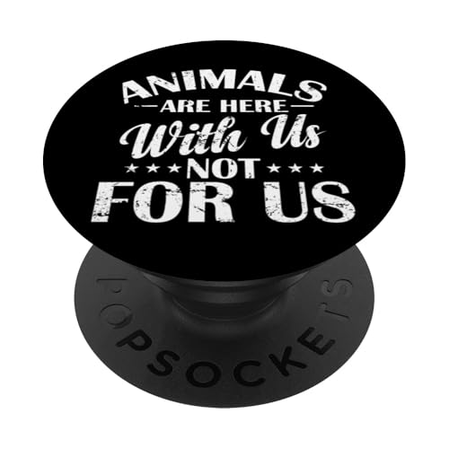 Tiere sind hier bei uns PopSockets Klebender PopGrip Tiere sind hier bei uns PopSockets Klebender PopGrip von vegan animals environment human lifestyle Nature