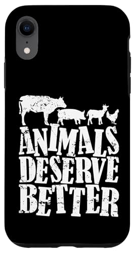 Tiere verdienen Besseres Hülle für iPhone XR Tiere verdienen Besseres Hülle für iPhone XR von vegan animals environment human lifestyle Nature