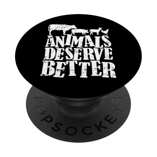 Tiere verdienen Besseres PopSockets Klebender PopGrip Tiere verdienen Besseres PopSockets Klebender PopGrip von vegan animals environment human lifestyle Nature
