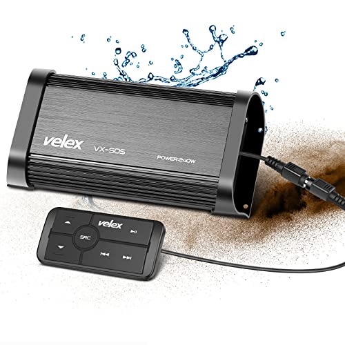 Marine Bluetooth Verstärker 4 Kanal Klasse D Amp Stereo auf Booten UTV ATV Golfwagen und Autos von velex