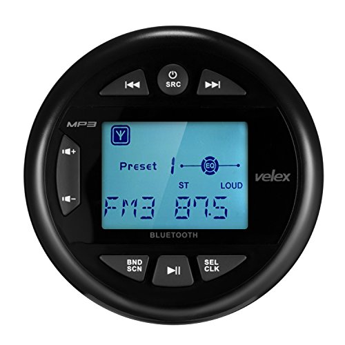 velex Wasserdicht mit Multimedia-Player, Audio-Empfänger, Streaming, 2,4-Zoll mit Display (Black) von velex