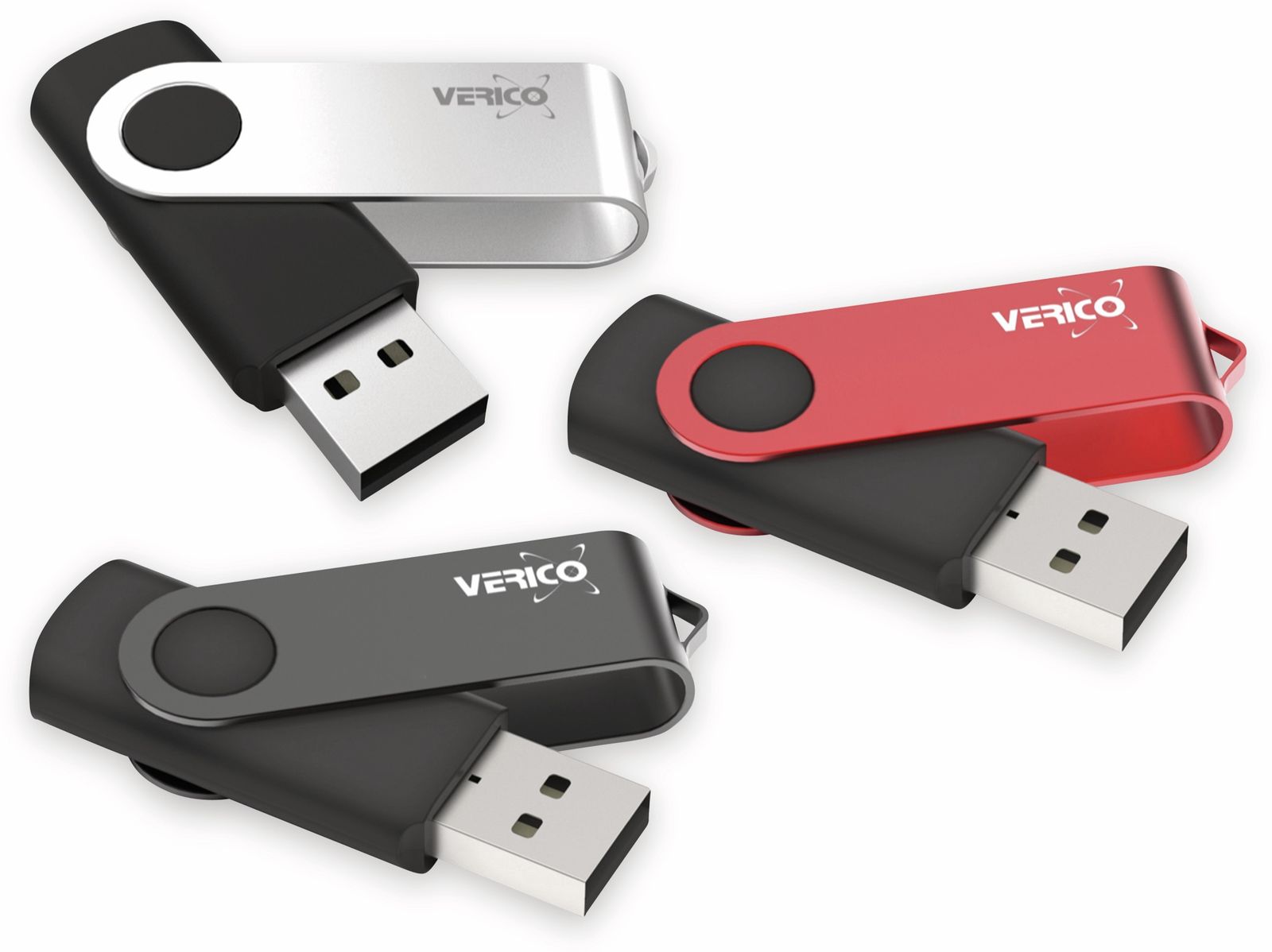 VERICO USB 2.0 Stick 3er Pack, 128 GB von verico