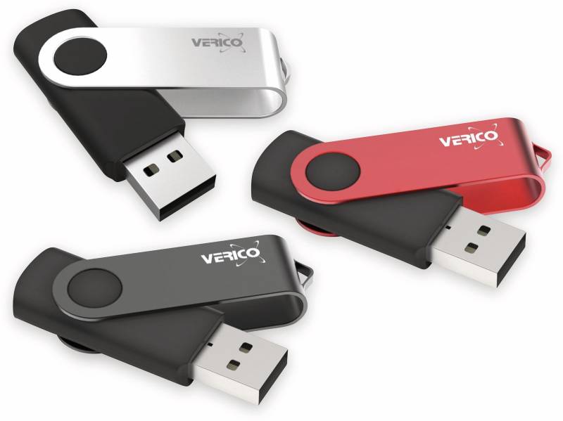 VERICO USB 2.0 Stick 3er Pack, 16 GB von verico
