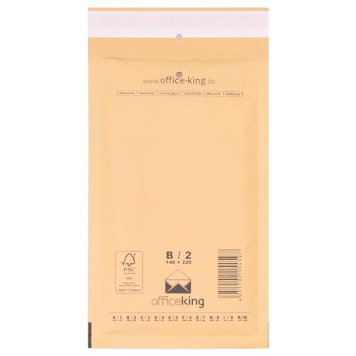 verpacking 200 Luftpolstertaschen braun B2 Größe 140x225mm DIN A6+ C6 Luftpolsterumschlag Luftpolsterversandtaschen Luftpolsterversandumschläge von verpacking