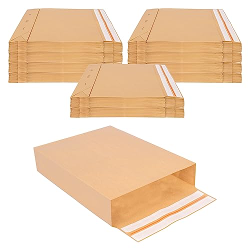 250 Faltentaschen 570x450x100 mm mit Klotzboden, doppelte Haftklebung und Aufreißfaden Versandtasche von verpacking