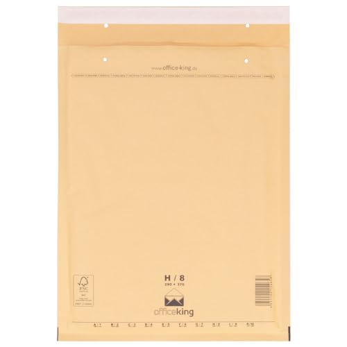 50 Luftpolstertaschen Versandtaschen Luftpolsterumschlag Luftpolsterversandtaschen H8 (290 x 370mm) Braun von verpacking