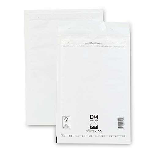 verpacking 100 Luftpolstertaschen 200x275 mm D4 weiß DIN B5 C5+ Verpackung Polsterumschläge Briefumschläge gepolstert von verpacking
