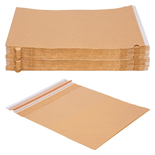 verpacking 100 Versandbeutel aus Kraftpapier 120 g/m² wiederverschließbar 34 x 37 cm | Größe und Stückzahl wählbar | Versandtasche Warensendung von verpacking