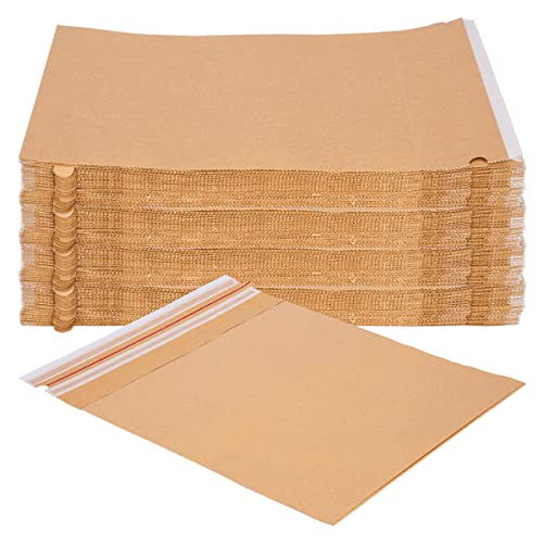 verpacking 250 Versandbeutel aus Kraftpapier 120 g/m² wiederverschließbar 34 x 37 cm | Größe und Stückzahl wählbar | Versandtasche Warensendung von verpacking