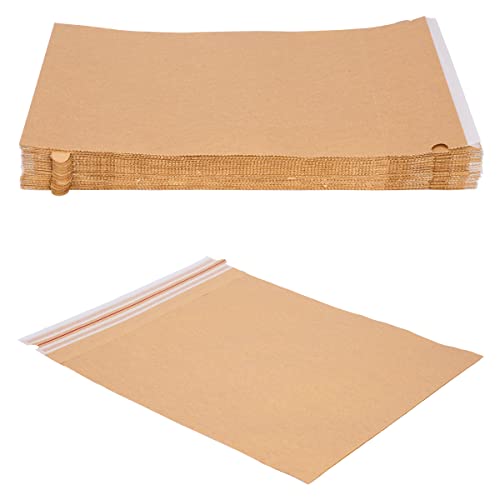 verpacking 50 Versandbeutel aus Kraftpapier 120 g/m² wiederverschließbar 38 x 44 cm | Größe und Stückzahl wählbar | Versandtasche Warensendung von verpacking