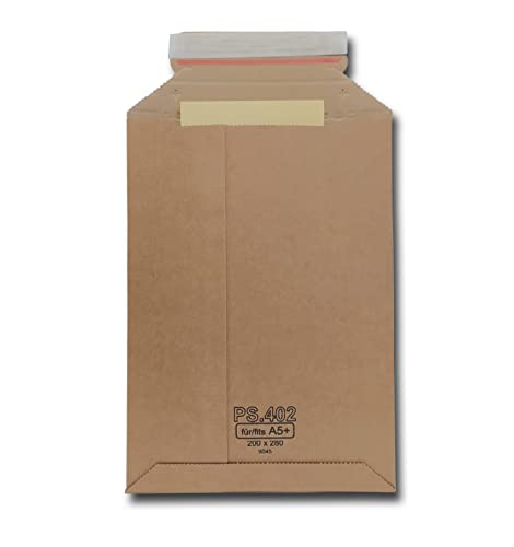verpacking 500 Wellpappversandtaschen 200 x 280 mm für A5+ Kartonversandtasche Versandtasche Pappe selbstklebend von verpacking
