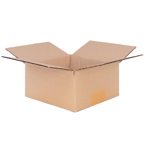 verpacking Faltkartons 150 x 150 x 80 mm Braun KK 05 [Größe und Stückzahl wählbar] 1-wellig Versandkartons kleine Kartons (Außenmaß 155 x 155 x 90 mm) Verpackungskarton 100 Stück von verpacking