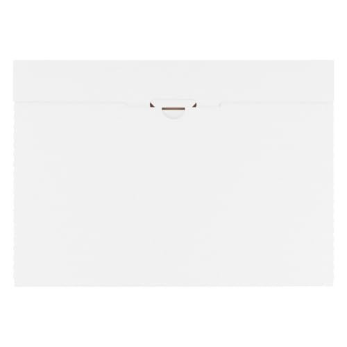 verpacking Kalenderverpackung Weiß 350x250x20 mm - simple Faltart - Versand Post Faltschachtel Großbriefkarton Büchersendung - optimal geeignet für den Versand 25 Stück von verpacking