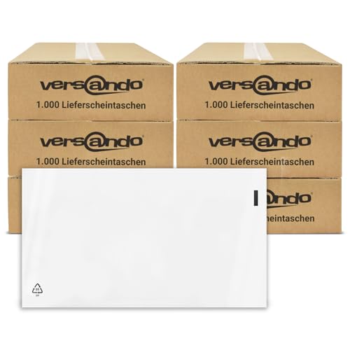 versando 6000 Lieferscheintaschen DIN lang selbstklebend Dokumententaschen Begleitpapiertaschen transparent versando 6000 Lieferscheintaschen DIN lang selbstklebend Dokumententaschen Begleitpapiertaschen transparent von versando