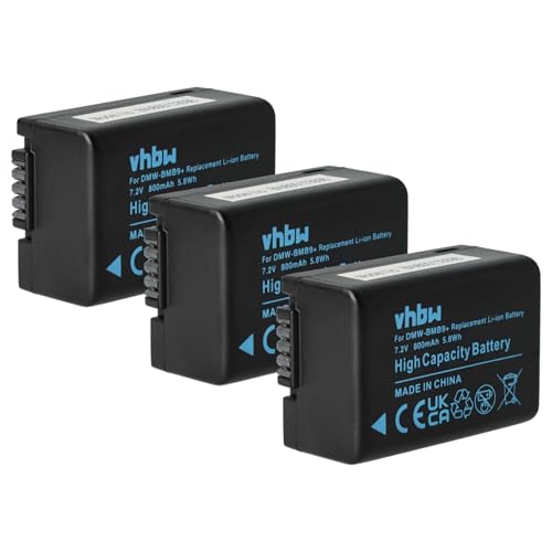 vhbw 3X Akku Ersatz für Leica BP-DC9E, BP-DC9 für Kamera (800 mAh, 7,2 V, Li-Ion), Infochip vhbw 3X Akku Ersatz für Leica BP-DC9E, BP-DC9 für Kamera (800 mAh, 7,2 V, Li-Ion), Infochip von vhbw