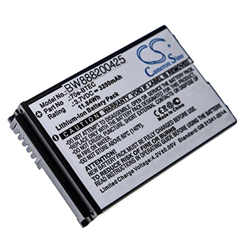 vhbw 1x Akku Ersatz für Honeywell 60S-Batt-1, 70e-BTEC, BAT-EXTENDED-01 für Handheld Computer Scanner (3200 mAh, 3,7 V, Li-Ion) von vhbw