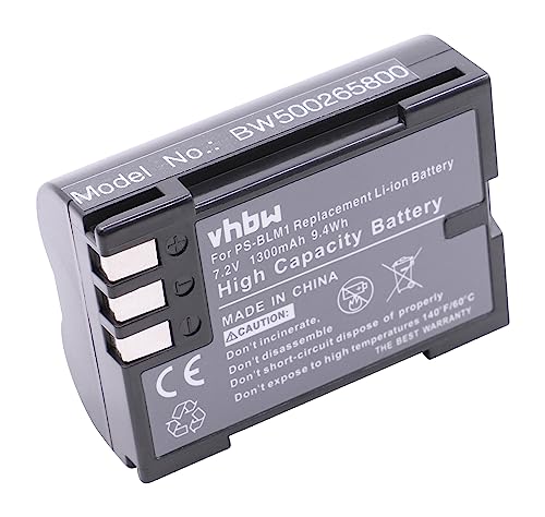 vhbw 1x Akku Ersatz für Olympus PS-BLM1 für Kamera (1200 mAh, 7,2 V, Li-Ion) von vhbw