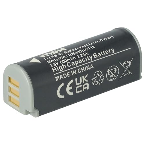 vhbw 1x Akku kompatibel mit Canon Digital Ixus 1100HS, 1100 HS, 1000HS, 1000 HS, 510 HS, 500 HS Kamera (600 mAh, 3,6 V, Li-Ion) von vhbw