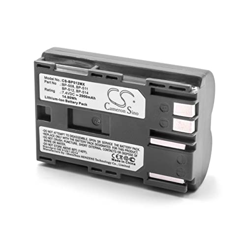 vhbw 1x Akku kompatibel mit Canon MV530i, MV500i, MV500, MV600, MV650i, MV630i, MV600i, MV550i, MV700 Kamera (2000 mAh, 7,4 V, Li-Ion) von vhbw