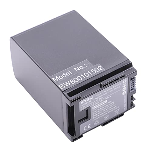vhbw 1x Akku kompatibel mit Canon Vixia HF M30, HF G30, HF G20, HF M300 Videokamera Camcorder (2400 mAh, 7,2 V, Li-Ion) + Infochip - Ersatz für BP-827, 2740B002 von vhbw