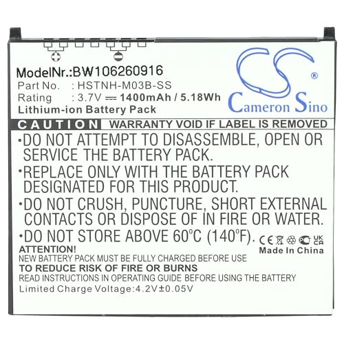 vhbw 1x Akku kompatibel mit HP IPAQ HX20xx-Serie HX2000 Handy Smartphone Telefon (1500 mAh, 3,7 V, Li-Ion) von vhbw