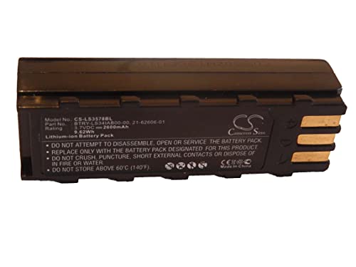 vhbw 1x Akku kompatibel mit Honeywell 8800 Barcodescanner POS (2600 mAh, 3,7 V, Li-Ion) von vhbw