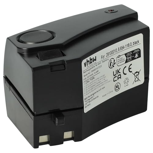 vhbw 1x Akku kompatibel mit Kärcher KC55 Staubsauger Schwarz (3000 mAh, 4,8 V, NiMH) von vhbw