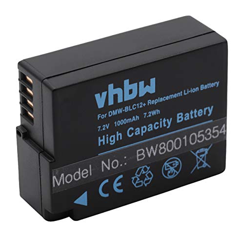 vhbw 1x Akku kompatibel mit Leica V-Lux 4, Typ 114 Kamera Digicam DSLR (1000mAh, 7,2V, Li-Ion) von vhbw