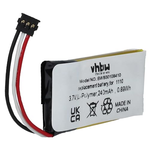 vhbw Akku kompatibel mit Logitech H600 Wireless Headset Kopfhörer (240 mAh, 3,7 V, Li-Ion) von vhbw