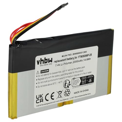 vhbw 1x Akku kompatibel mit Polaroid POLPOL1PK, POP 2.0, POP Kamera (2000 mAh, 7,4 V, Li-Polymer) von vhbw