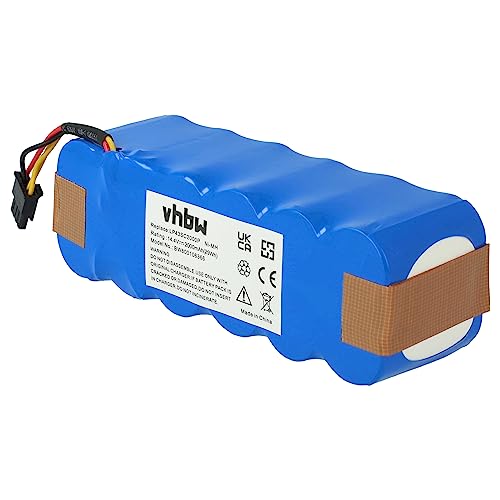 vhbw 1x Akku kompatibel mit Profimaster Robot 2712 Home Cleaner Heimroboter (2000 mAh, 14,4 V, NiMH) - Ersatz für AT5186005100, LP43SC2000P von vhbw