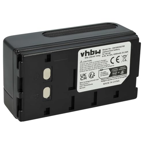 vhbw 1x Akku kompatibel mit Sony CCD-850, CCD-401, CCD-2006I, CCD-35, CCD-330E, CCD-390, CCD-380, CCD-400 Kamera (4000 mAh, 6 V, NiMH) von vhbw