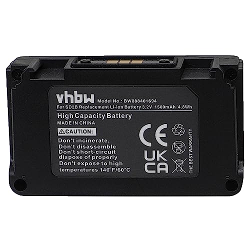 vhbw 1x Akku kompatibel mit Sony Mamen MD2, URX-P40, URX-P41D, UTX-B40 Digitales Funksystem, Digitale Taschensender (1500 mAh, 3,2 V, Li-Ion) von vhbw