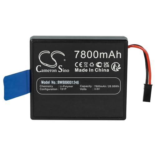 vhbw 1x Akku kompatibel mit Yuneec ST24 Drohne Controller (7800 mAh, 3,6 V, Li-Polymer) von vhbw