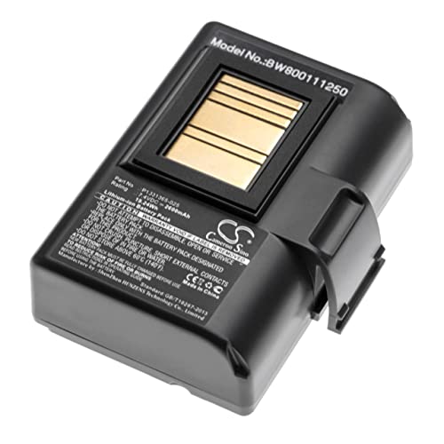 vhbw 1x Akku kompatibel mit Zebra ZQ630 RFID, ZR628, ZR638 Drucker Kopierer Scanner Etiketten-Drucker (2600 mAh, 7,4 V, Li-Ion) von vhbw