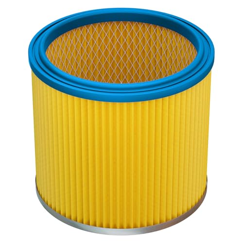vhbw 1x Faltenfilter kompatibel mit Lavor Ashley 100, 300 Staubsauger - Patronenfilter, Blau Gelb von vhbw