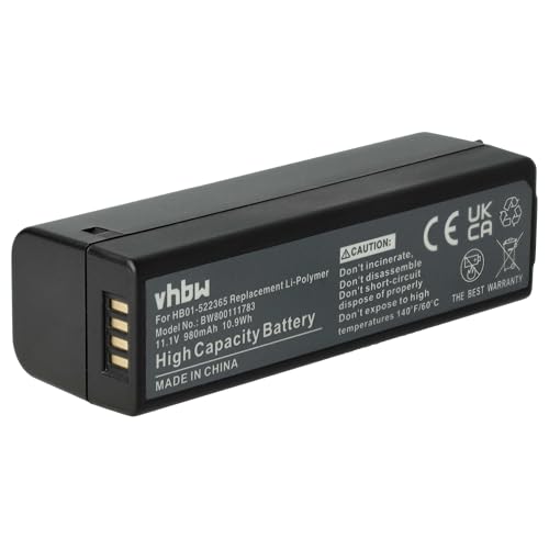 vhbw Akku Ersatz für DJI HB01, HB01-522365 für Kamera (980 mAh, 11,1 V, Li-Polymer) von vhbw