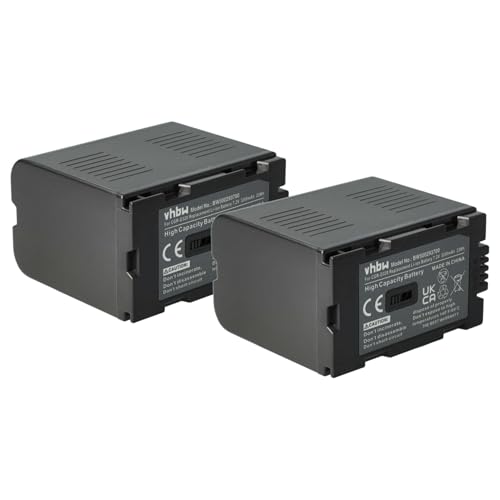 vhbw 2X Akku Ersatz für Panasonic CGR-D14, CGR-D16, CGR-D220, CGR-D220E/1B für Videokamera Camcorder (3200mAh, 7,2V, Li-Ion) von vhbw