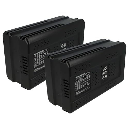 vhbw 2X Akku kompatibel mit Greenworks 82T16, 82V GB500, G82LM51SP, GC82BC, GC82CS, GC82LM46 Rasenmäher Akku-Gartengerät (4000mAh, 82V, Li-Ion) von vhbw