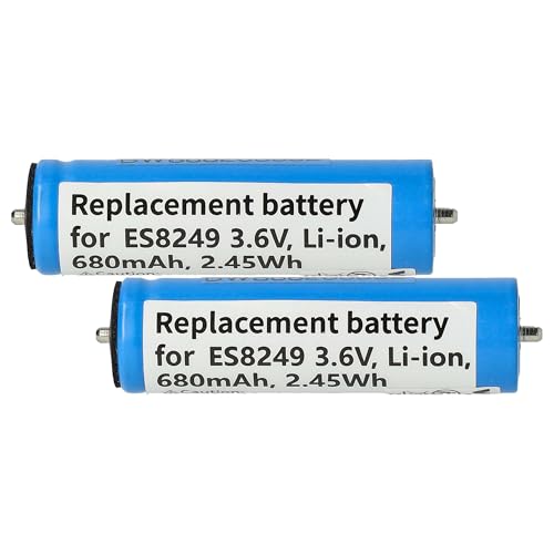 vhbw 2X Akku kompatibel mit Panasonic ER-HGP62, ER-GP81, ER-GP80, ER-HGP84, ER-HGP82, ER-HGP80 Rasierer (680 mAh, 3,6 V, Li-Ion) von vhbw