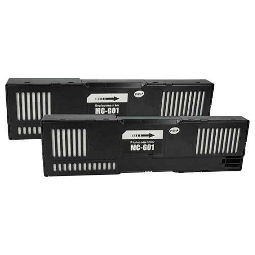 vhbw 2X Resttintenbehälter kompatibel mit Canon MAXIFY GX7030, GX7060, GX7070, GX7040, GX7050 Tintenstrahldrucker - Wartungsbox von vhbw