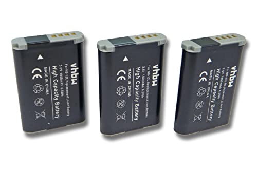 vhbw 3X Akku Ersatz für Canon NB-12L für Videokamera Camcorder (1800 mAh, 3,7 V, Li-Ion) von vhbw