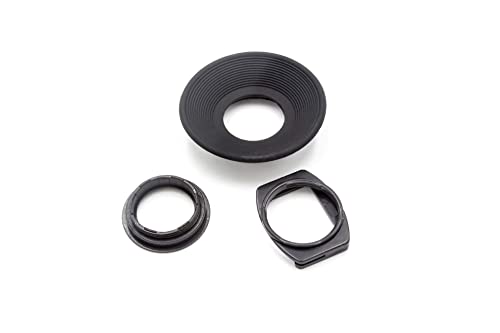 vhbw Augenmuschel Sucher Set kompatibel mit Nikon F801s, F801, F90, F90x, F6 Kamera Spiegelreflexkamera DSLR Okular - Schwarz von vhbw